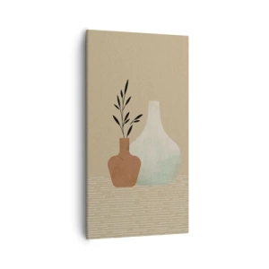 Canvastavla - Bild på duk - Vas och dess idé - 55x100 cm