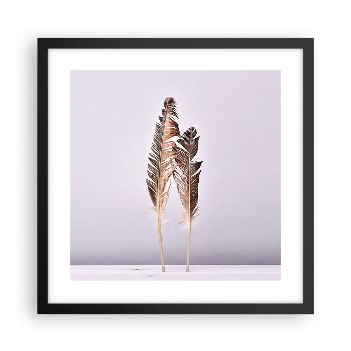 Affisch i svart ram - Mot intet - 40x40 cm