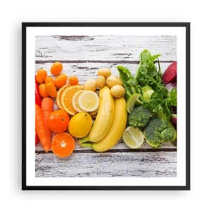 Affisch i svart ram - Räcker det inte? - 60x60 cm