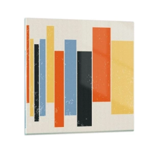 Glastavla - Bild på glas - Inspelning av musik - 40x40 cm