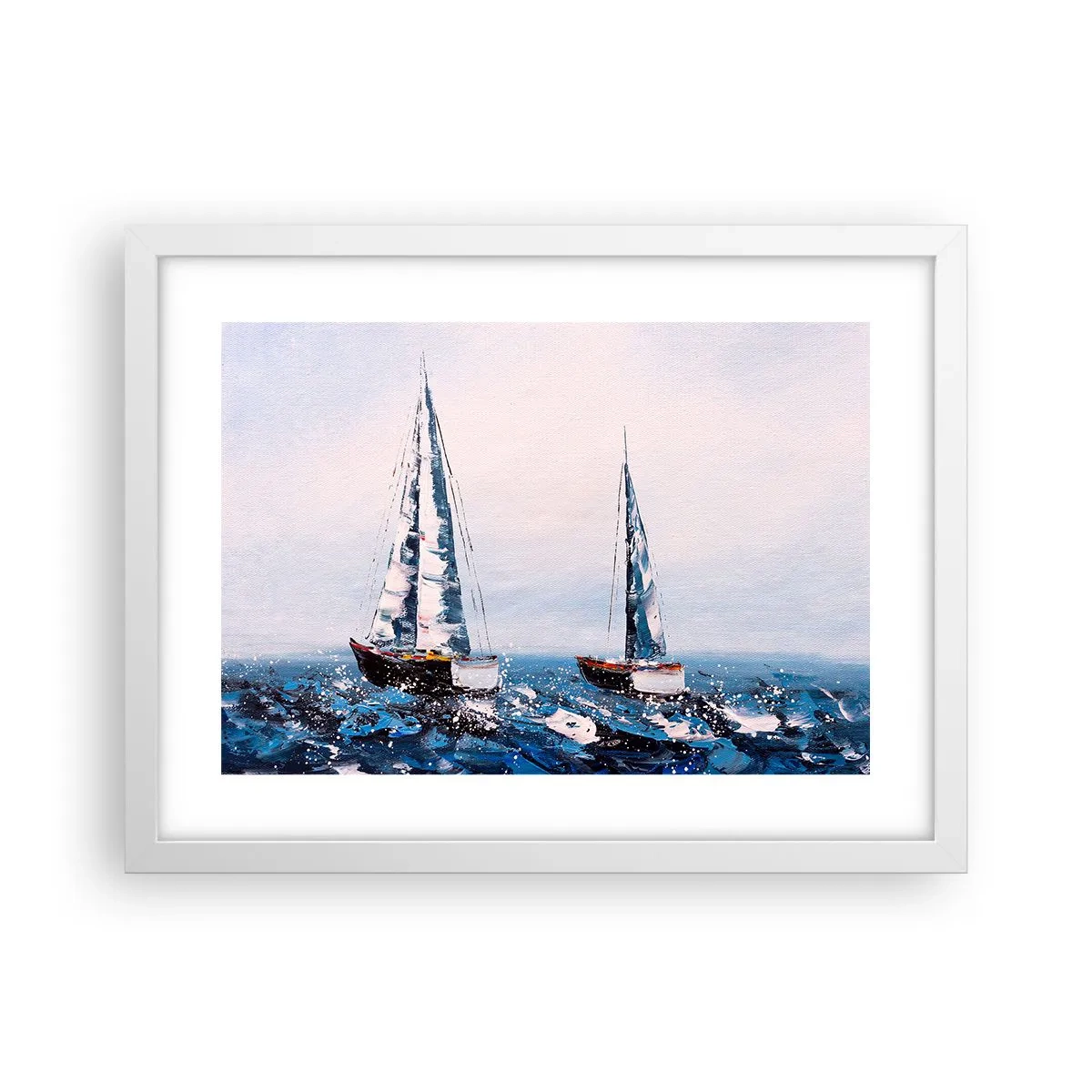 Affisch i vit ram - Vindens broderskap - 40x30 cm