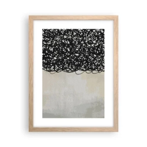 Affisch i ram av ljusek - En virvlad abstraktion - 30x40 cm