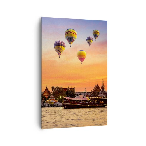 Canvastavla - Bild på duk - Här föds sagor - 80x120 cm