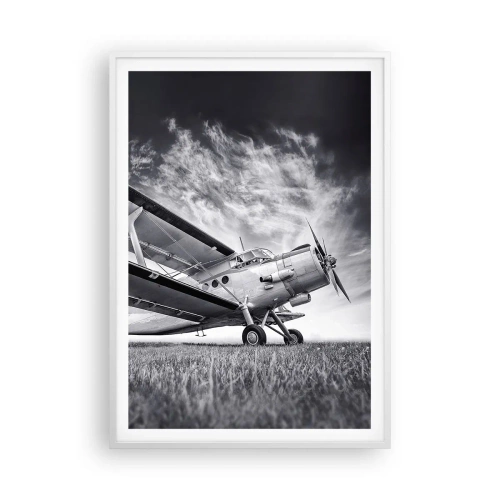 Affisch i vit ram - Bevingad vandrare - 70x100 cm