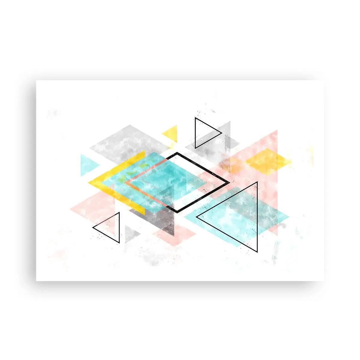 Affisch - Geometriskt spel - 100x70 cm