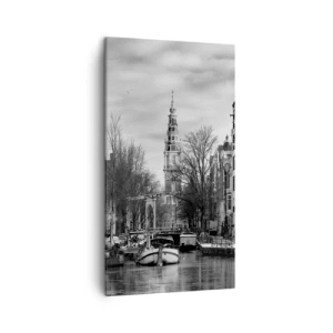 Canvastavla - Bild på duk - Amsterdam stämning - 45x80 cm