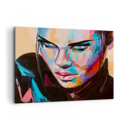 Canvastavla - Bild på duk - Vilt hjärta - 100x70 cm