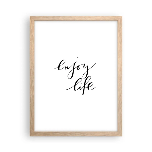 Affisch i ram av ljusek - Ingenting att tillägga… - 30x40 cm