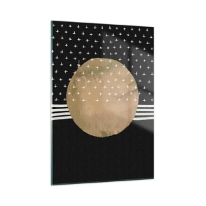 Glastavla - Bild på glas - Komposition: galaxens flagga - 50x70 cm