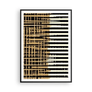 Affisch i svart ram - Arkitektonisk abstraktion - 70x100 cm