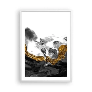 Affisch i vit ram - Organisk komposition - 50x70 cm