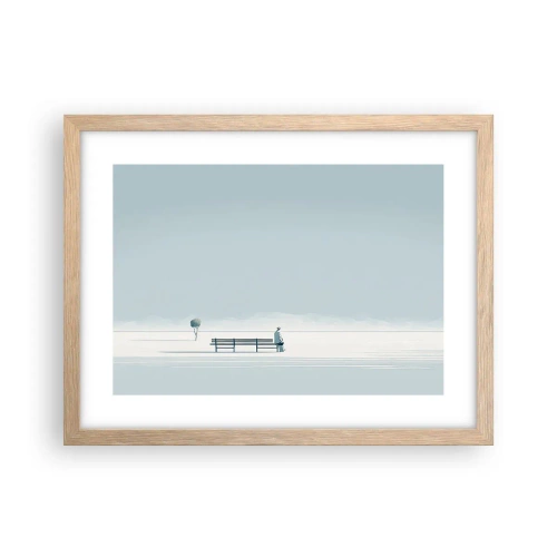 Affisch i ram av ljusek - Ja, jag väntar. - 40x30 cm