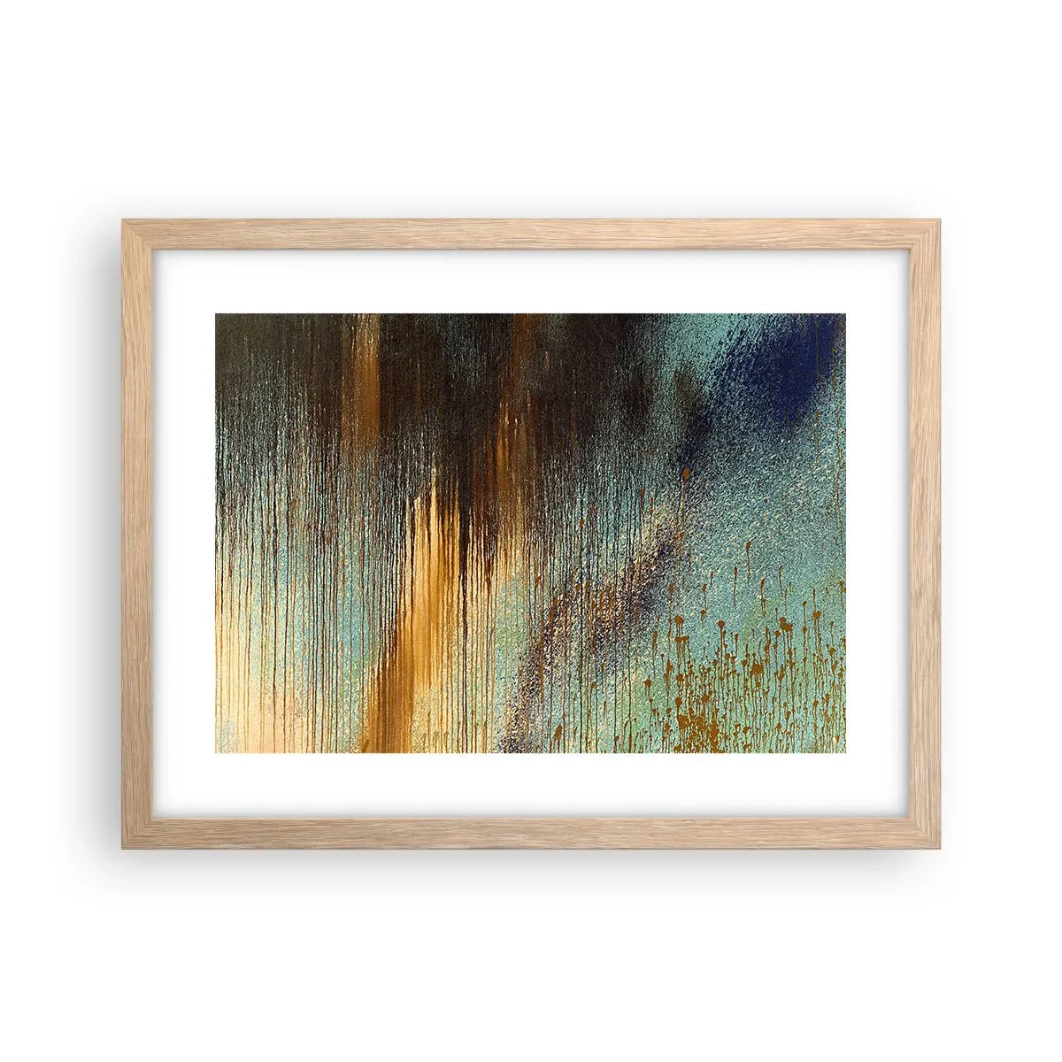 Affisch i ram av ljusek - En oavsiktlig färgglad komposition - 40x30 cm