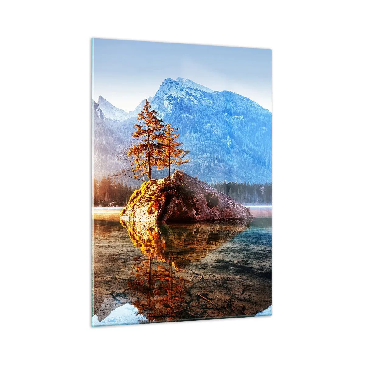 Glastavla - Bild på glas - Naturen i ett nytt ljus - 50x70 cm
