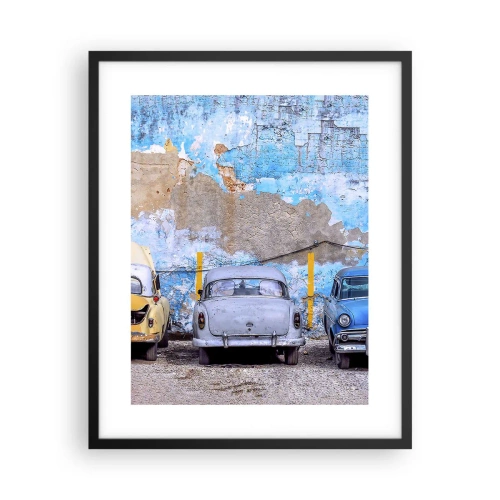 Affisch i svart ram - Veteranmöte - 40x50 cm