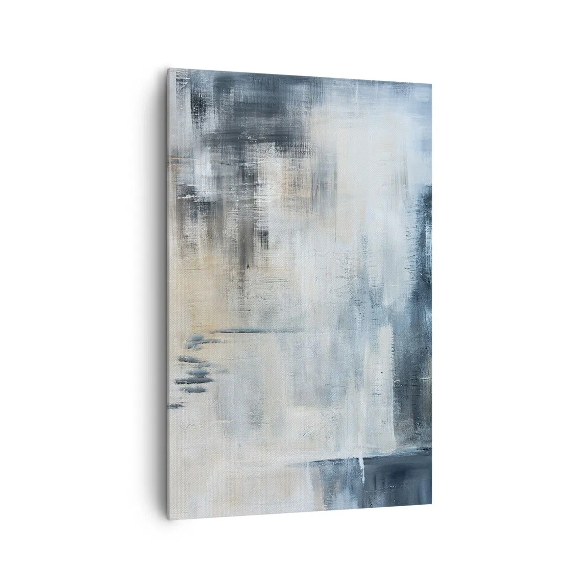 Canvastavla - Bild på duk - Bakom en blå slöja - 80x120 cm
