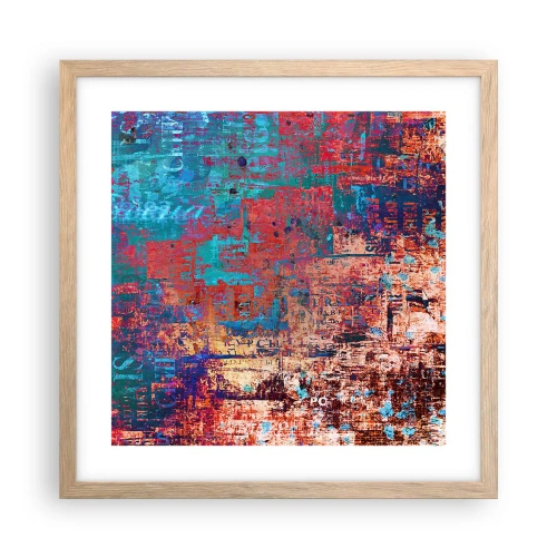 Affisch i ram av ljusek - Minne och icke-minne - 40x40 cm
