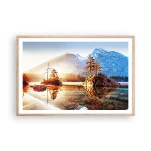 Affisch i ram av ljusek - Naturen i ett nytt ljus - 91x61 cm