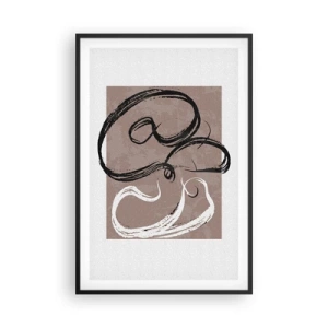 Affisch i svart ram - Komposition - sökande efter fullständighet - 61x91 cm