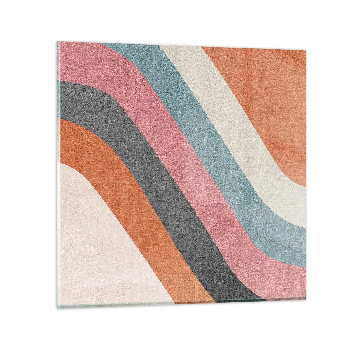 Glastavla - Bild på glas - Diagonal komposition - rörelse - 70x70 cm