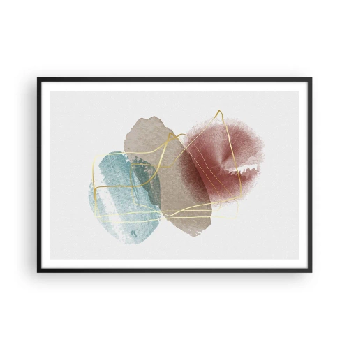 Affisch i svart ram - Rummets pärlor - 100x70 cm