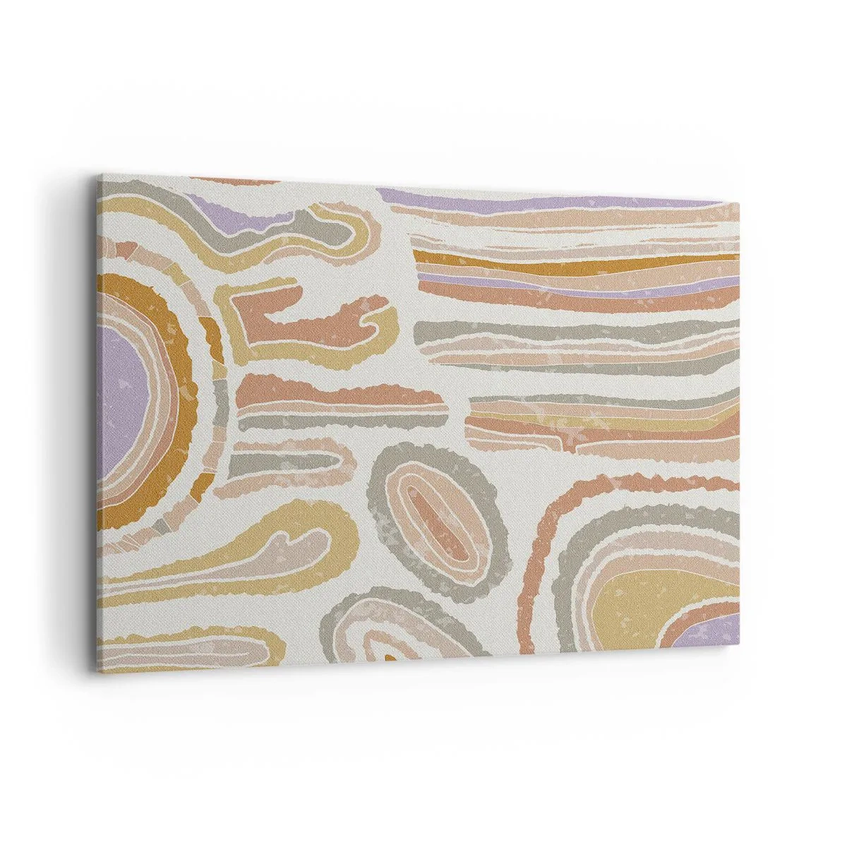 Canvastavla - Bild på duk - Färgglada tvärsnitt - 120x80 cm