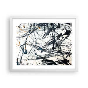 Affisch i vit ram - Med eller utan någon mening? - 50x40 cm