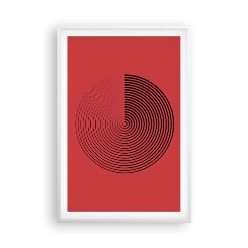 Affisch i vit ram - Cirkulär rörelse - 61x91 cm