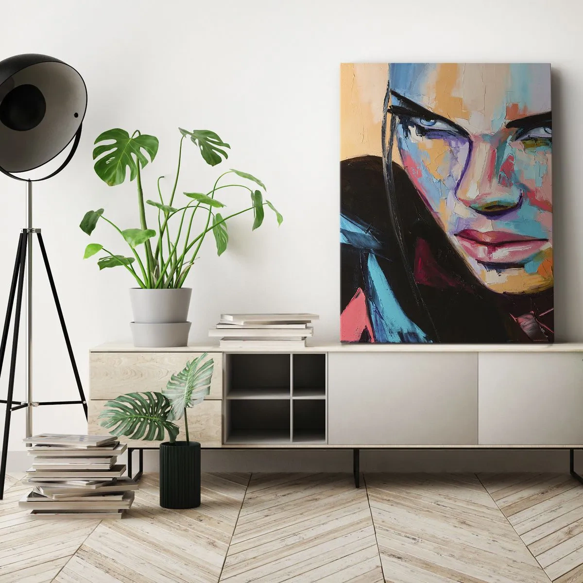 Canvastavla - Bild på duk - Vilt hjärta - 80x120 cm