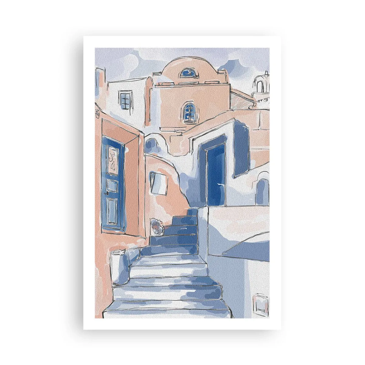 Affisch - Exotisk stad - 61x91 cm