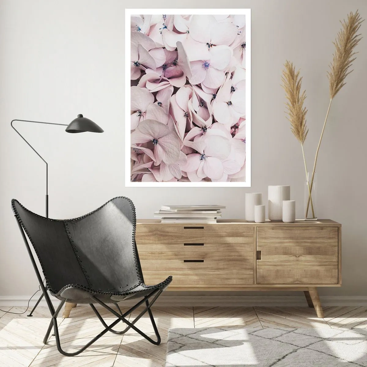 Affisch - I en flod av blommor - 40x50 cm