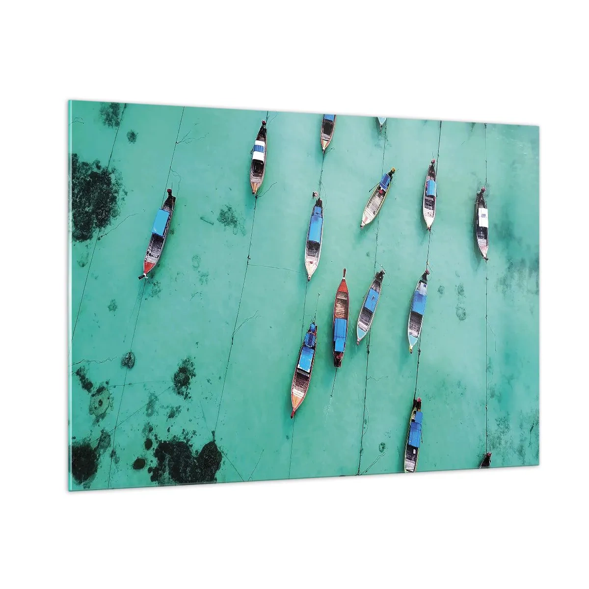 Glastavla - Bild på glas - Under en glad väntan - 100x70 cm