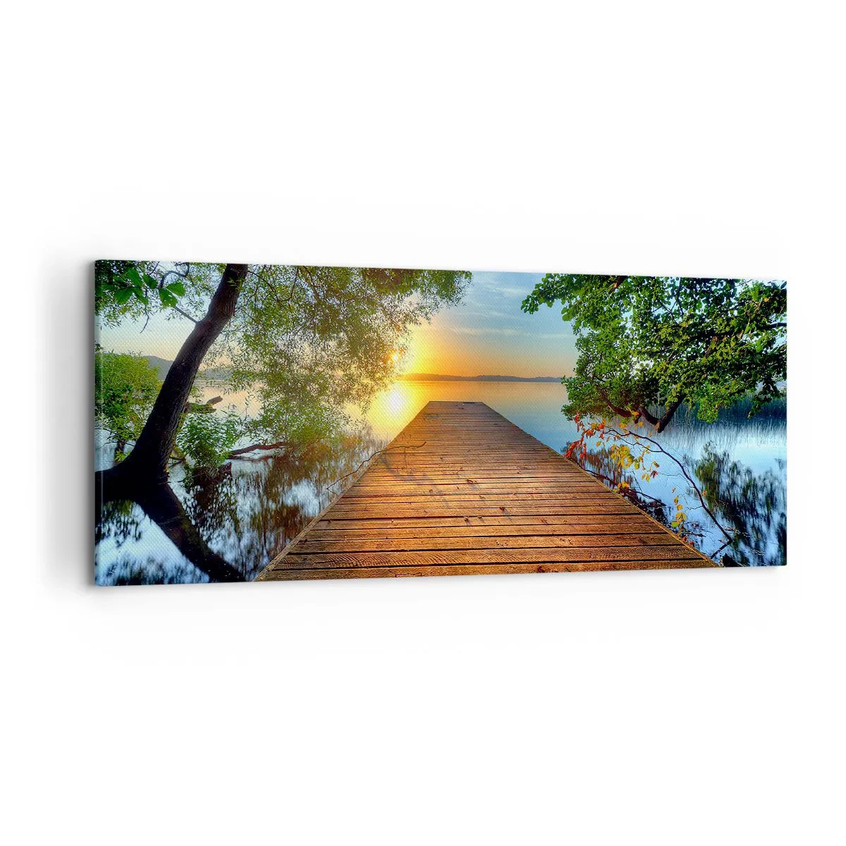 Canvastavla - Bild på duk - Sakta ner, sätt dig - 120x50 cm