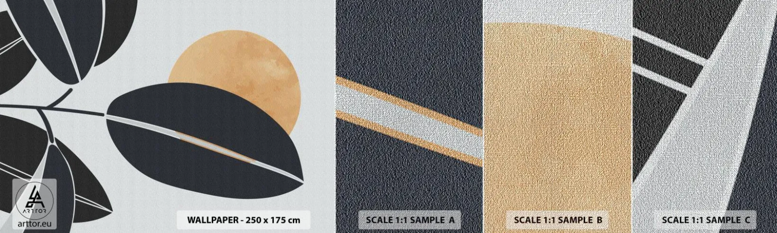 Provbit av fototapet Premium Canvas - Het sommardag - Botanik, Löv, Minimalism - 100x30 cm