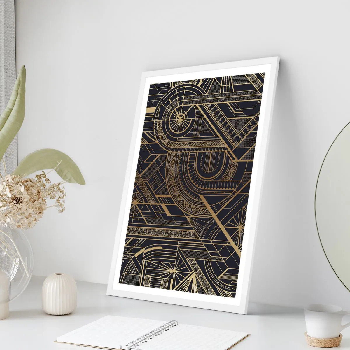 Affisch i vit ram - Koncept, idéer, planer - 40x50 cm