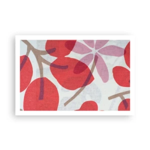 Affisch - Blomsterkomposition i rosa - 91x61 cm