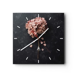 Väggklocka - Klocka på glas - Ett verkligt romantiskt tecken - 40x40 cm
