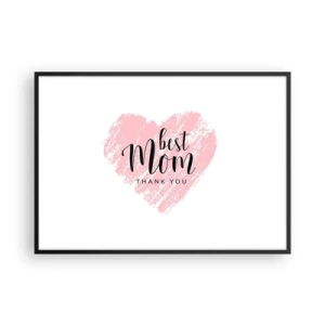 Affisch i svart ram - Alltid rätt ögonblick - 100x70 cm