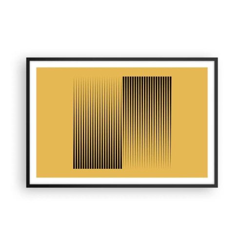 Affisch i svart ram - Motsatsernas kvadrat - 91x61 cm