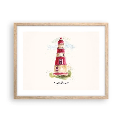 Affisch i ram av ljusek - Det är alltid något väder - 50x40 cm