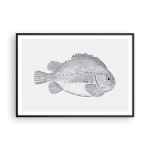 Affisch i svart ram - Till naturforskarens album - 100x70 cm