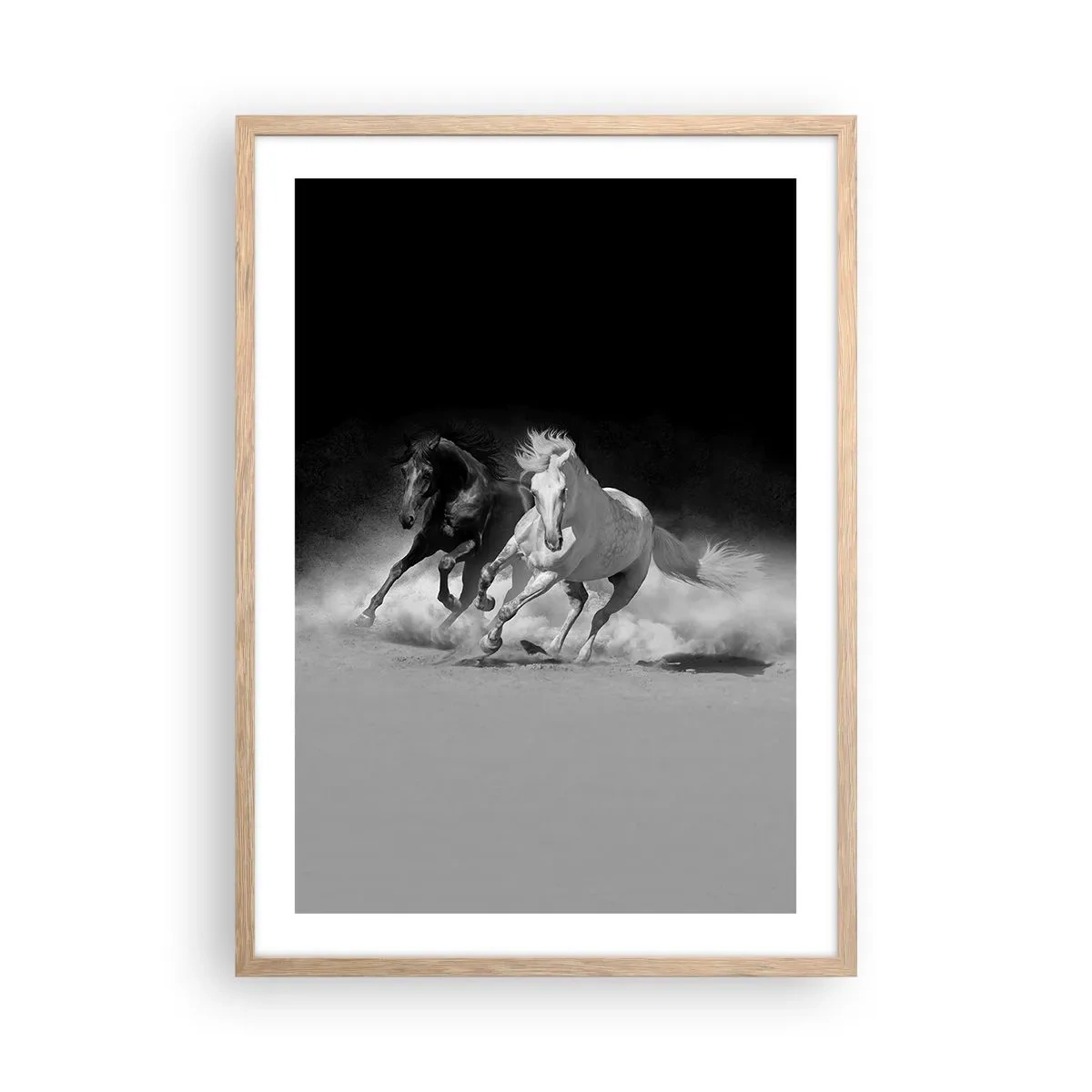 Affisch i ram av ljusek - Frihetens galopp - 50x70 cm