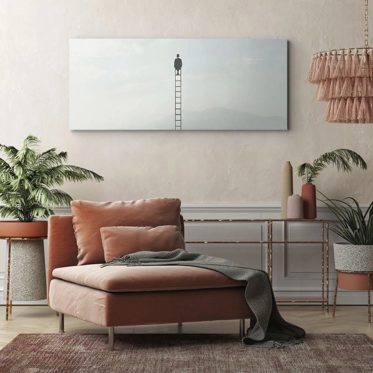 Canvastavla - Bild på duk - Var över det - 160x50 cm