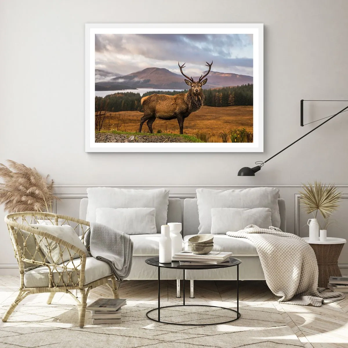 Affisch i vit ram - Naturens majestät - 91x61 cm
