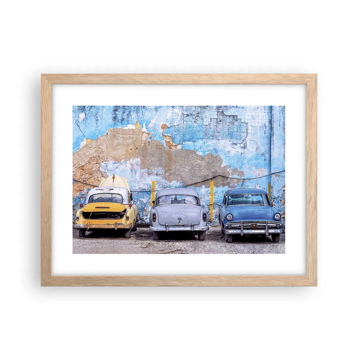 Affisch i ram av ljusek - Veteranmöte - 40x30 cm