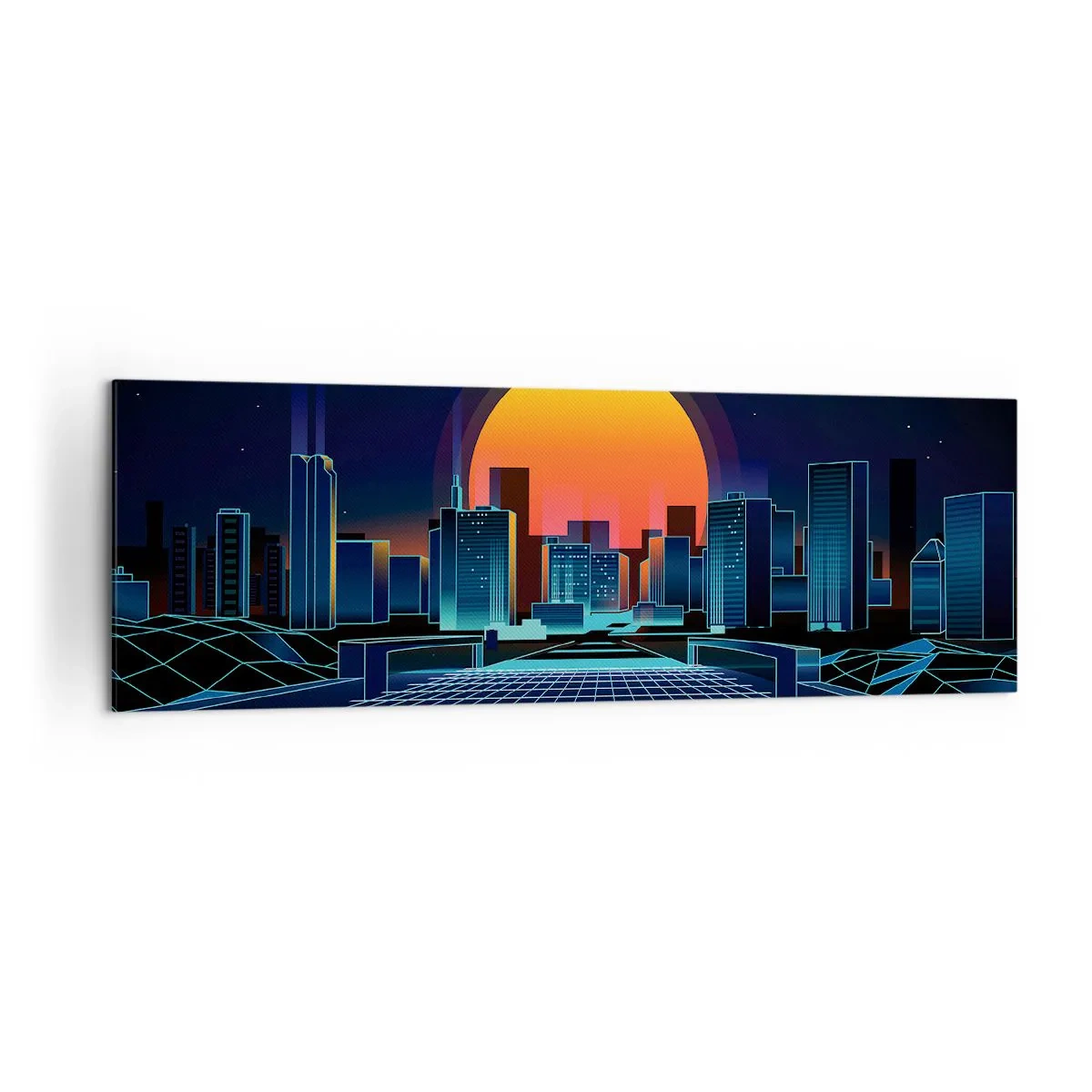 Canvastavla - Bild på duk - Vill du fortfarande till verkligheten? - 160x50 cm