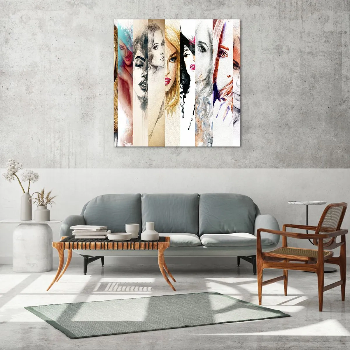 Glastavla - Bild på glas - Det är alltid DU - 40x40 cm