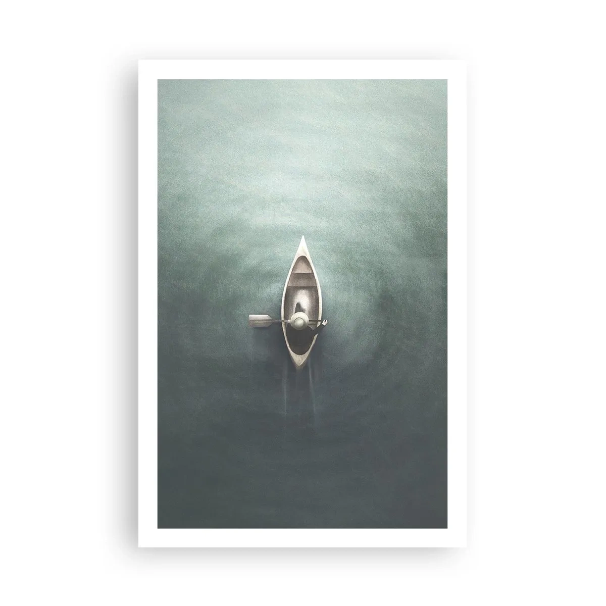 Affisch - Över en månbelyst sjö - 61x91 cm