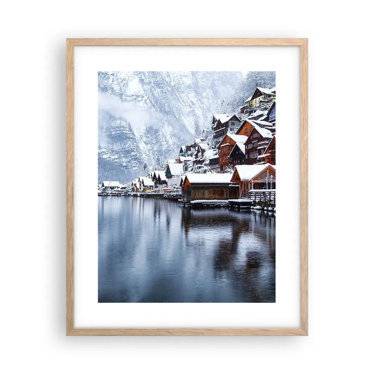 Affisch i ram av ljusek - I vinterns dräkt - 40x50 cm
