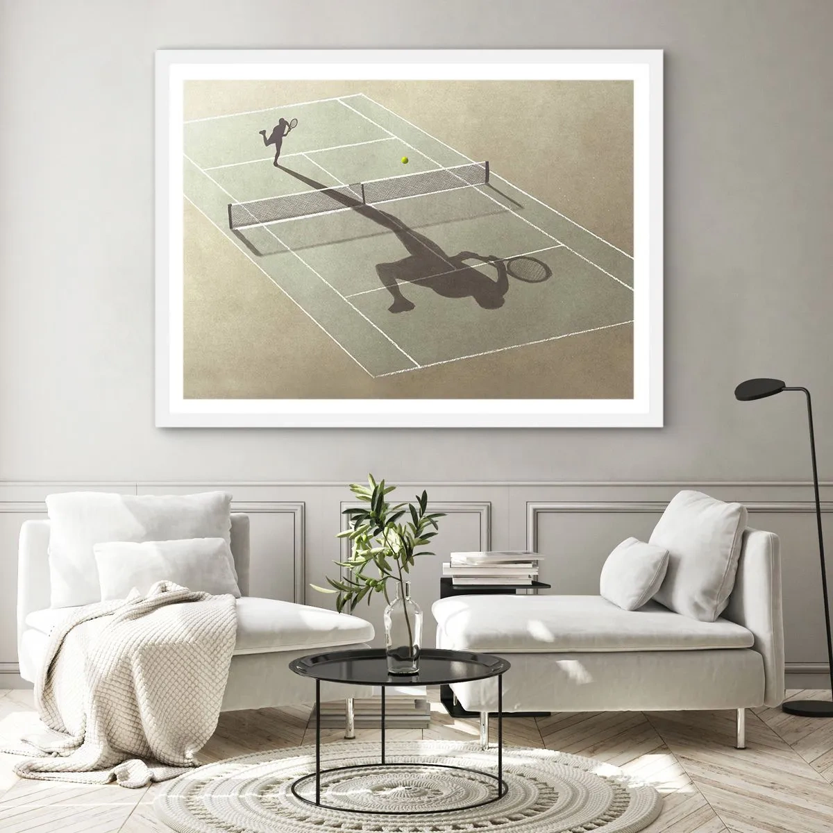 Affisch i vit ram - Övervinna sig själv - 70x50 cm